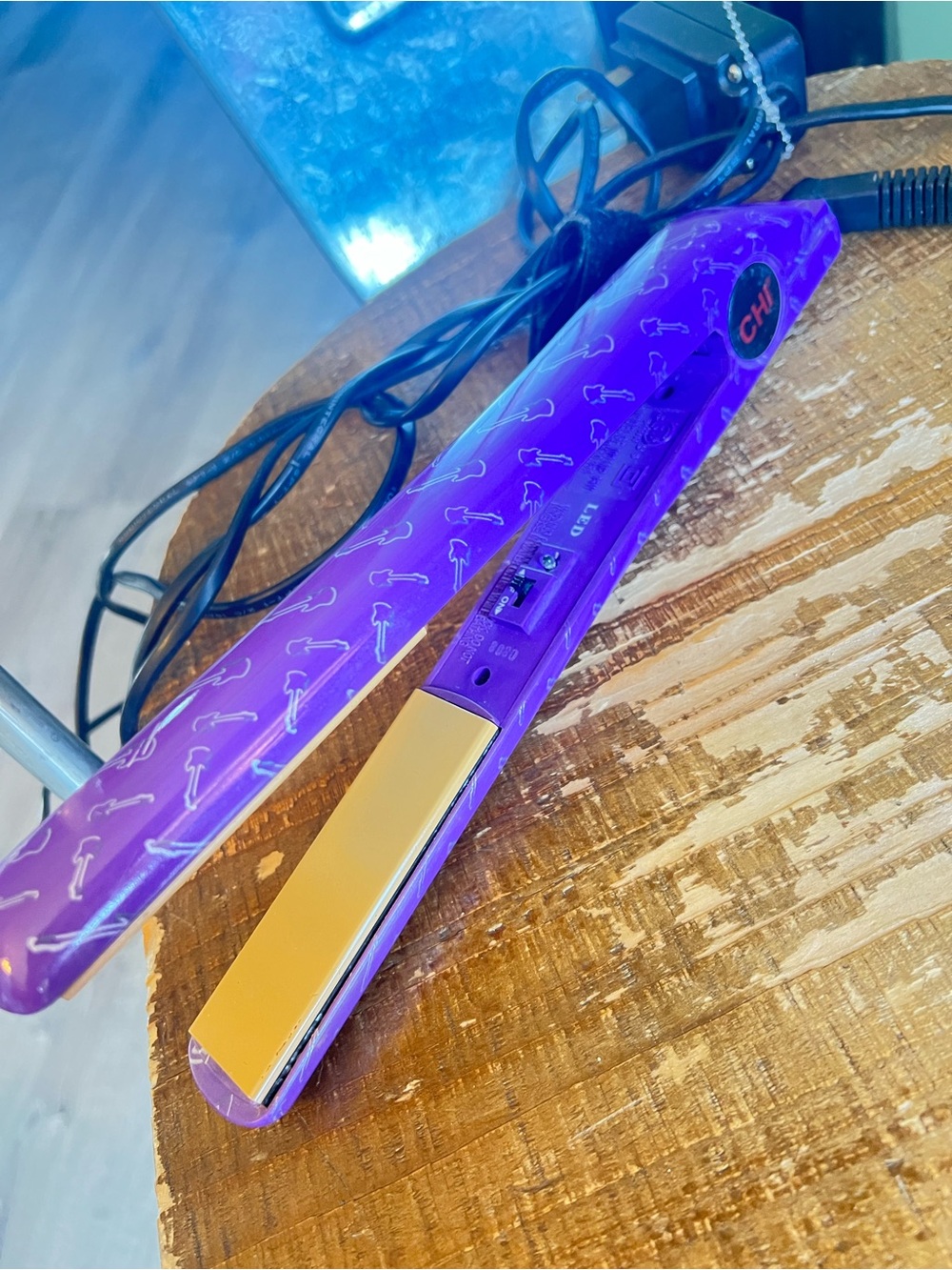 CHI Purple Ceramic Mini Flat Iron - Compact Styling Tool